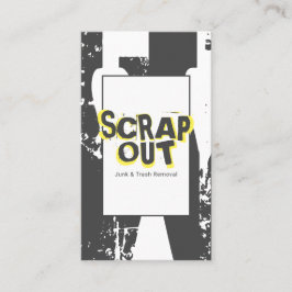 Schrottgarten, Schrott, Metall, Recycelnd Visitenkarte