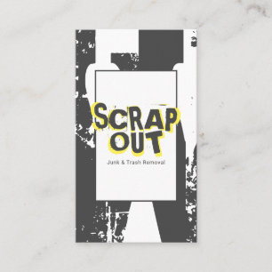 Schrottgarten, Schrott, Metall, Recycelnd Visitenkarte