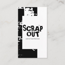 Schrottgarten, Schrott, Metall, Recycelnd Visitenkarte