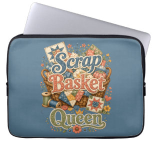 Schrottkorb Königin Quilter Cottagecore Laptopschutzhülle
