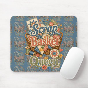 Schrottkorb Königin Quilter Cottagecore Mousepad