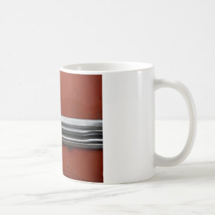Schrottplatz-Vintage-Auto, Rot und Silber Alte Far Kaffeetasse