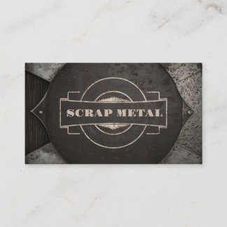 Schrottrecycling metallische Visitenkarte