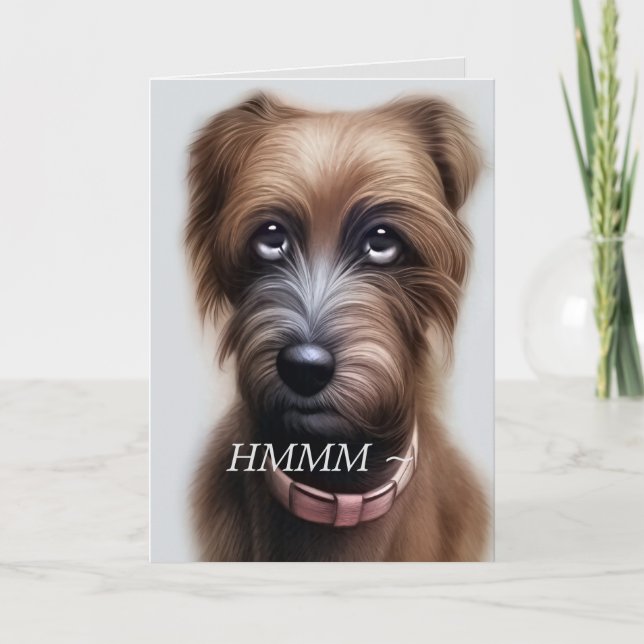 SCHRUFFY BELATED BIRTHDAY CARD DANKESKARTE (Vorderseite)