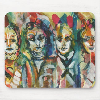 Schrulliges Aquarell Mousepad der Damen-II
