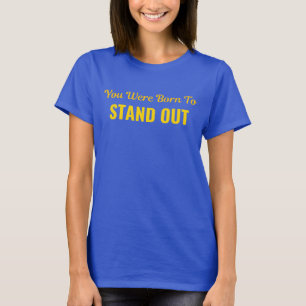 Schrumpfen Sie nie, um zu passen. Shine hell, blei T-Shirt