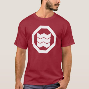 Schrumpfform-Kanji für drei in Oshiki T-Shirt
