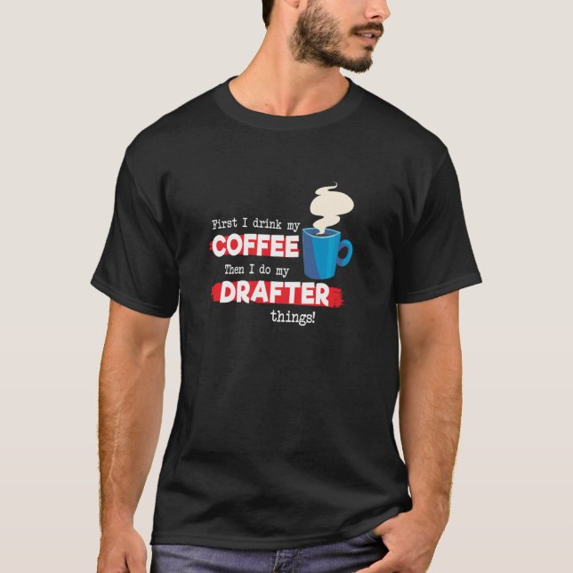 Schub und Kaffeebewertung T-Shirt (Vorderseite)