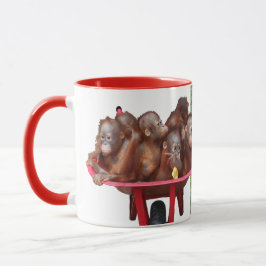 Schubkarre Orangutans Tasse