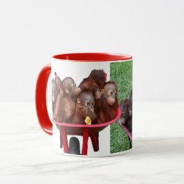 Schubkarre Orangutans Tasse