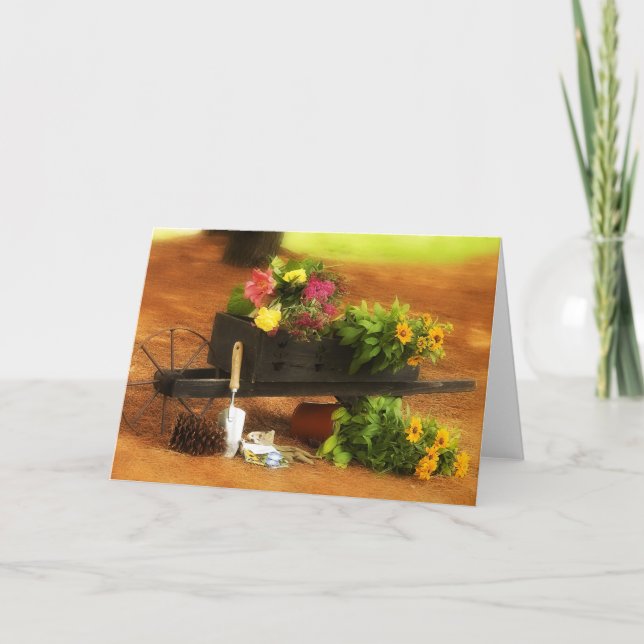 Schubkarre von Blume Karte (Vorderseite)