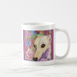 Schüchterne Blume Whippet Tasse