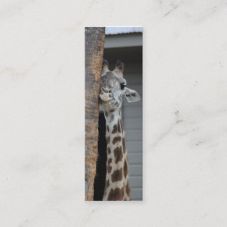 "Schüchterne Giraffen-" Lesezeichen Mini Visitenkarte
