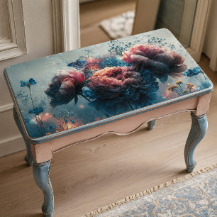 Schüchterne Rosa Pfingstrosen-Garten-Decoupage Seidenpapier