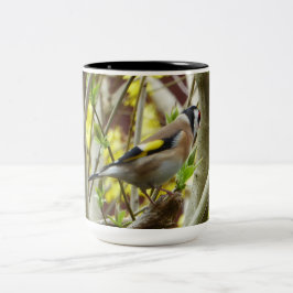 Schüchterner Goldfinch Zweifarbige Tasse