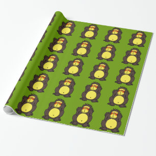 schüchterner Gorilla Geschenkpapier