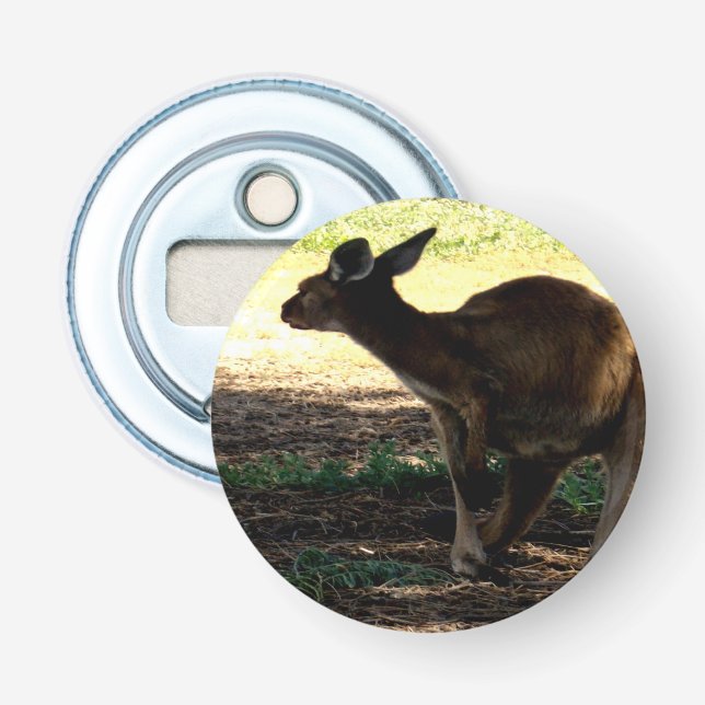 Schüchternes australisches Kangaroo, Magnetic Bott Flaschenöffner (Vorderseite)