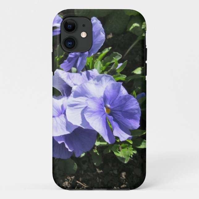 Schüchternes lila Stiefmütterchen Case-Mate iPhone Hülle (Rückseite)