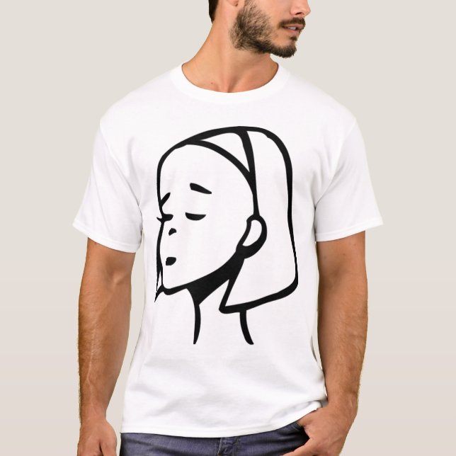 Schüchternes Mädchen T-Shirt (Vorderseite)