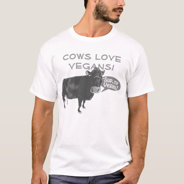 Schüchtert Liebe Vegans ein! T-Shirt (Vorderseite)