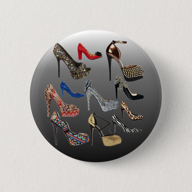 Schuh-fertigen hohe Heels-Collage besonders an Button (Vorderseite)