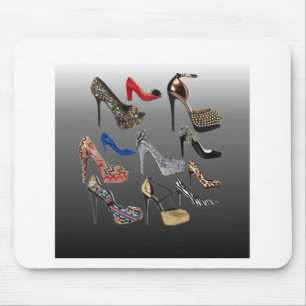 Schuh-fertigen hohe Heels-Collage besonders an Mousepad