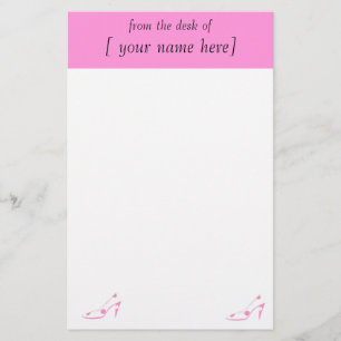 Schuh-Liebhaber-Rosa-Papier-Entwürfe Briefpapier