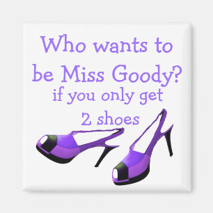 Schuh-lila hoher Heels Fräulein-Goody zwei Magnet