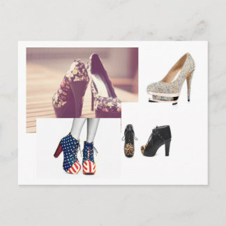 schuh Postkarte
