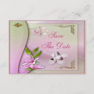 Schuh-, Schnuller-u. Magnolien-Save the Date Save The Date