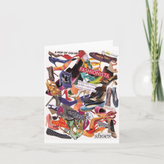 Schuh-Sucht Notecard Karte