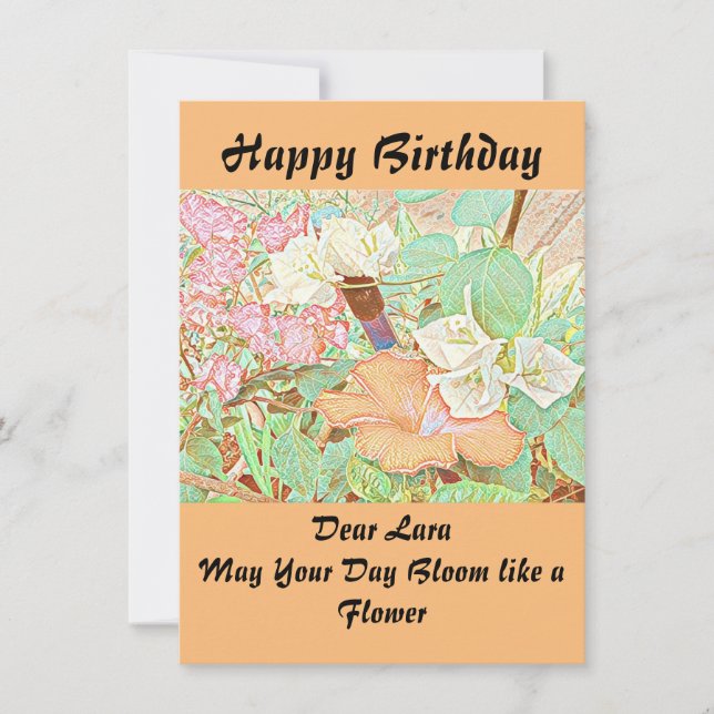 Schuhblume Hibiskus Blumengarten Niedlich (Vorderseite)