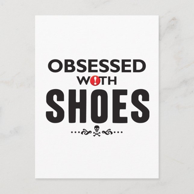 Schuhe besessen postkarte (Vorderseite)
