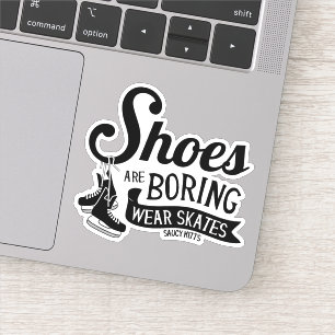 Schuhe langweilen Hockey-Skate Laptop Aufkleber