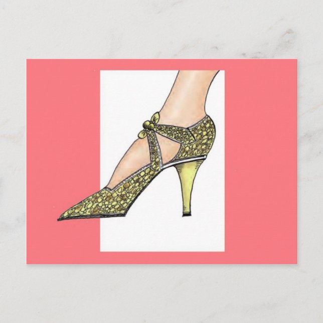 Schuhe mit hohen Heulen in den 1920ern Postkarte (Vorderseite)