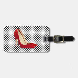 Schuhe mit rotem Oberteil Gepäckanhänger