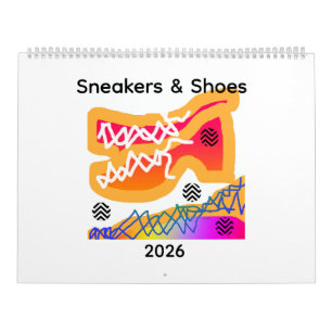 Schuhe und Schuhe Spaß Kalender