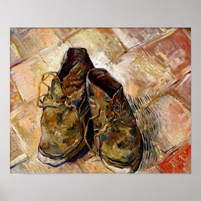Schuhe Van Gogh 1888 Poster (Vorne)