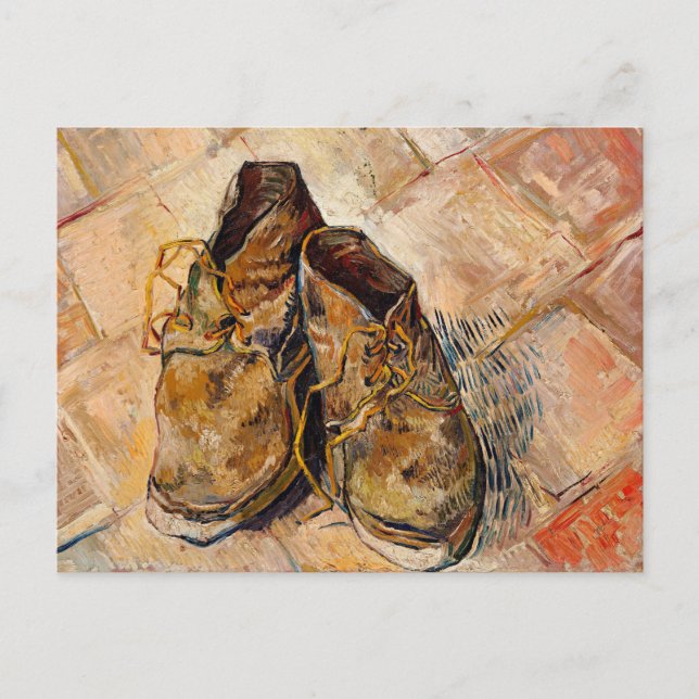 Schuhe, Van Gogh Gemälde, Postkarte (Vorderseite)