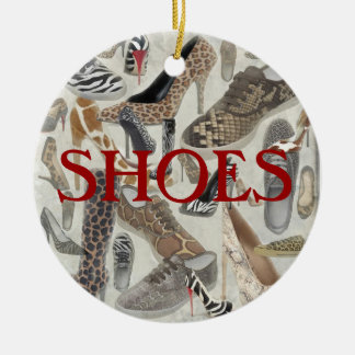 Schuhe verzieren, Copyright Karen J Williams Keramik Ornament