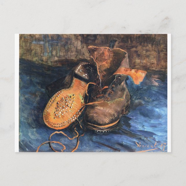 Schuhe - Vincent Van Gogh Postkarte (Vorderseite)