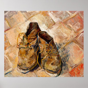Schuhe von Van Gogh Gemälde Art Poster