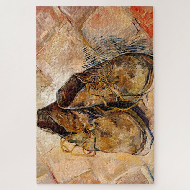 Schuhe von Van Gogh Gemälde Art Puzzle (Vertikal)