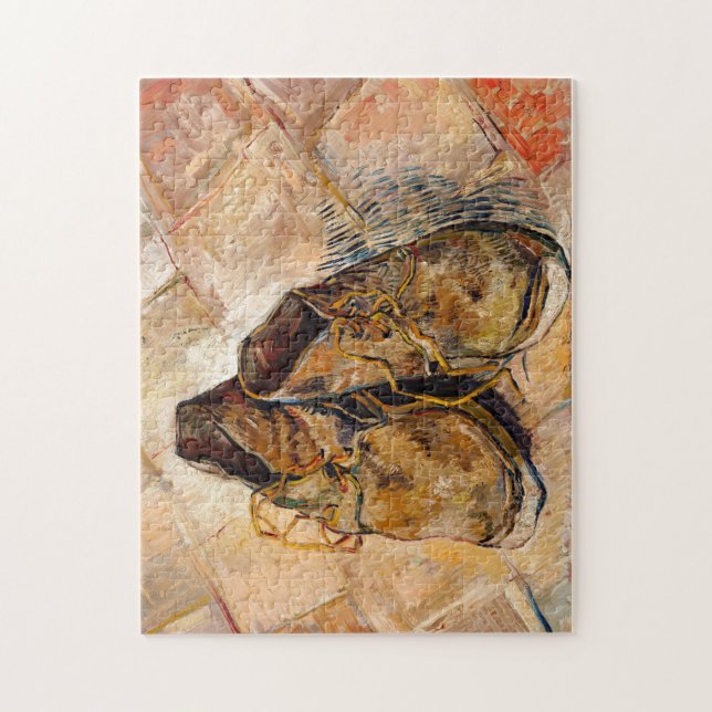 Schuhe von Van Gogh Gemälde Art Puzzle (Vertikal)