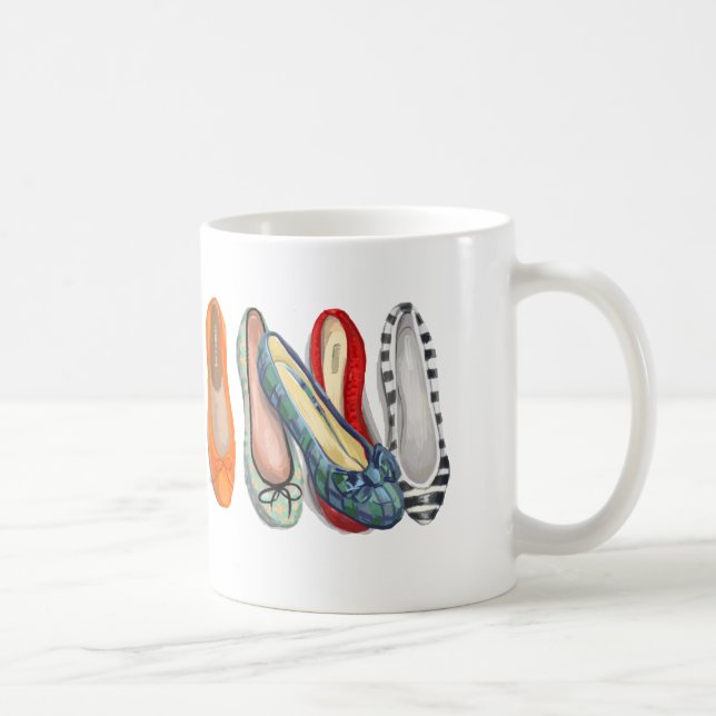 Schuhe - winzige Hausschuhe Kaffeetasse (Rechts)