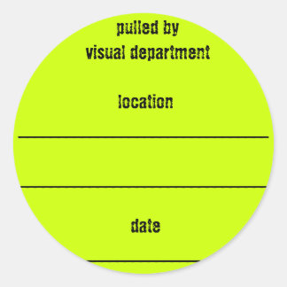 Schuhkastenaufkleber Runder Aufkleber