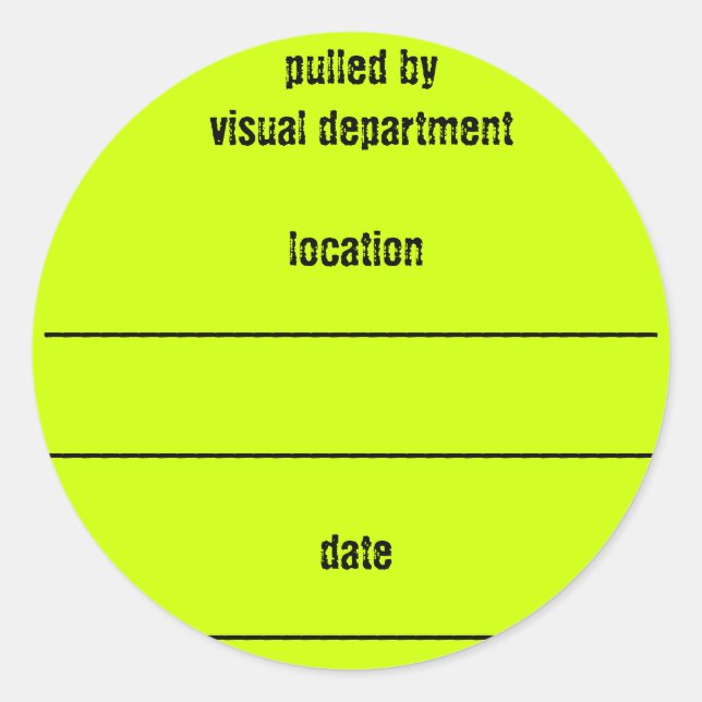 Schuhkastenaufkleber Runder Aufkleber (Vorderseite)