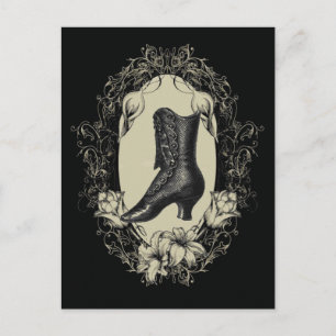 Schuhliebhaber viktorianisch postkarte