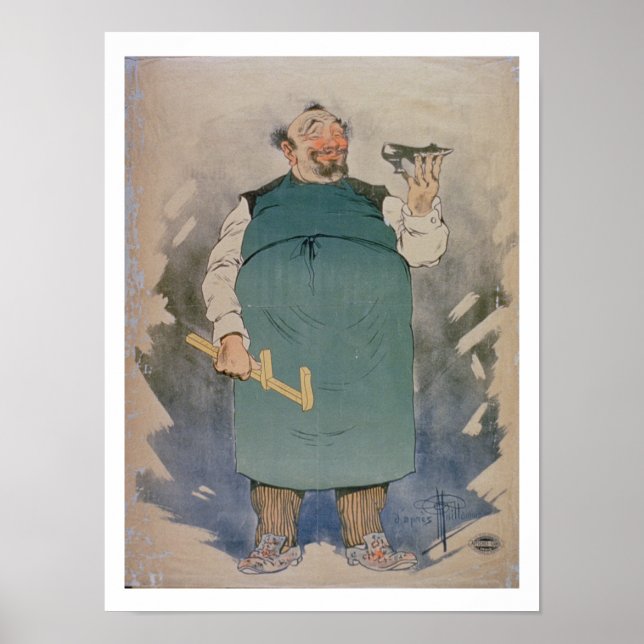 Schuhmacher (Farblitho) Poster (Vorne)