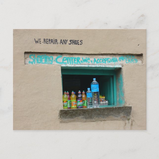 Schuhreparatur Postkarte (Vorderseite)